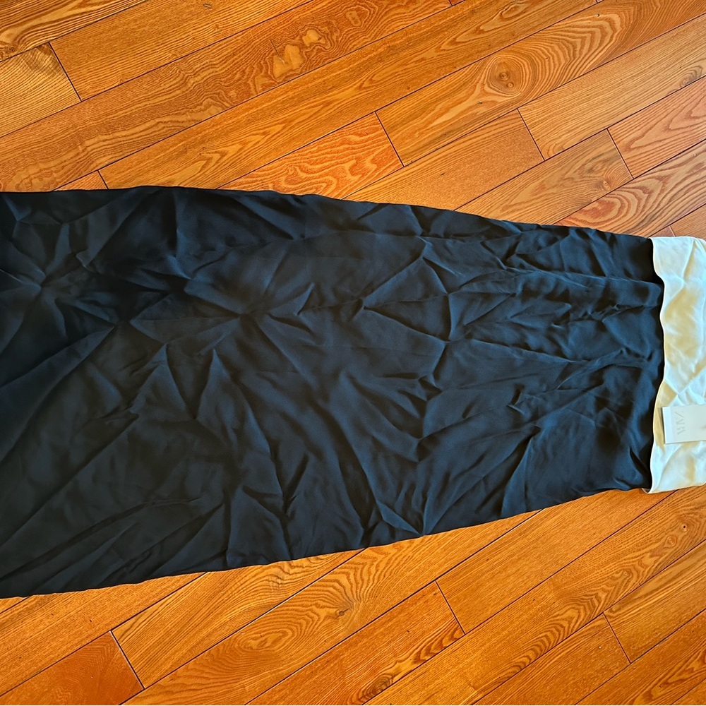 Zara Black and Cream Skirt